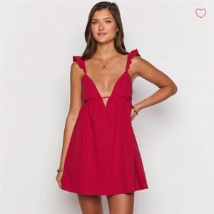 Beginning Boutique Red Mini Dress